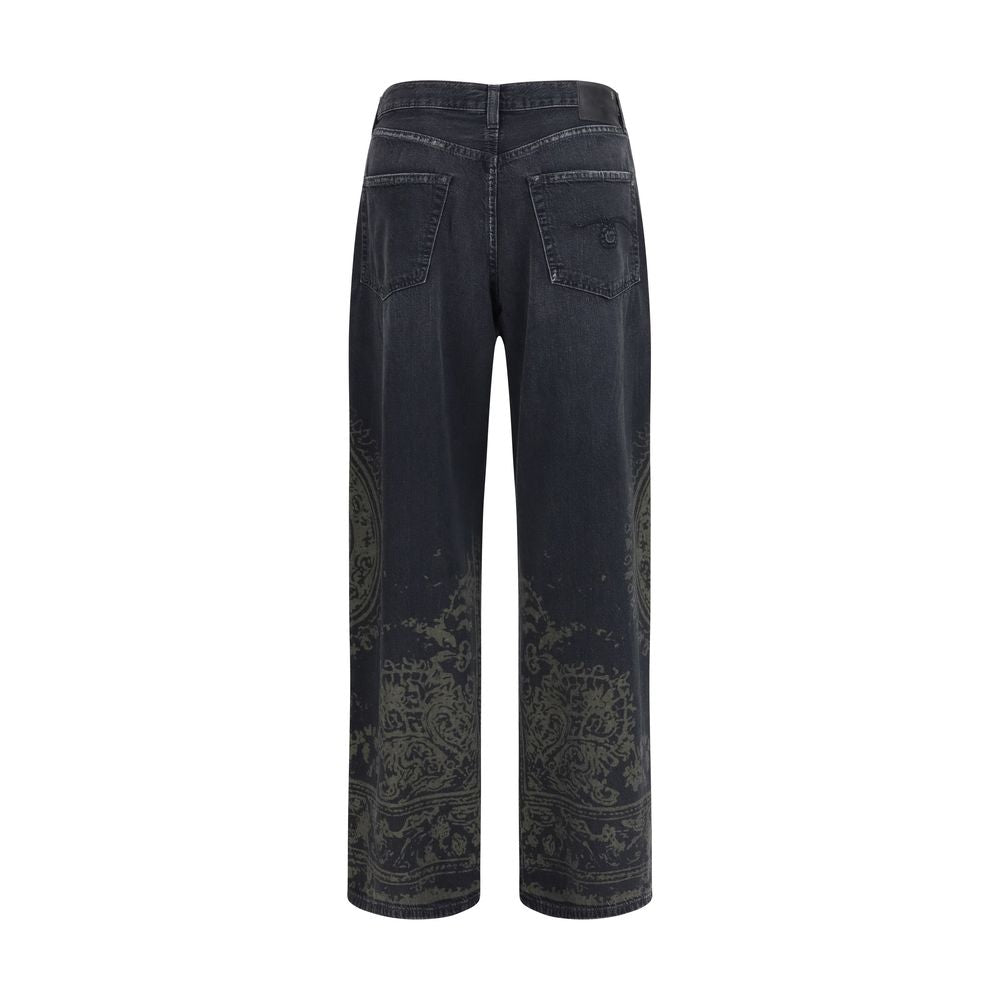 R13 Schwarze Baumwolljeans Denim