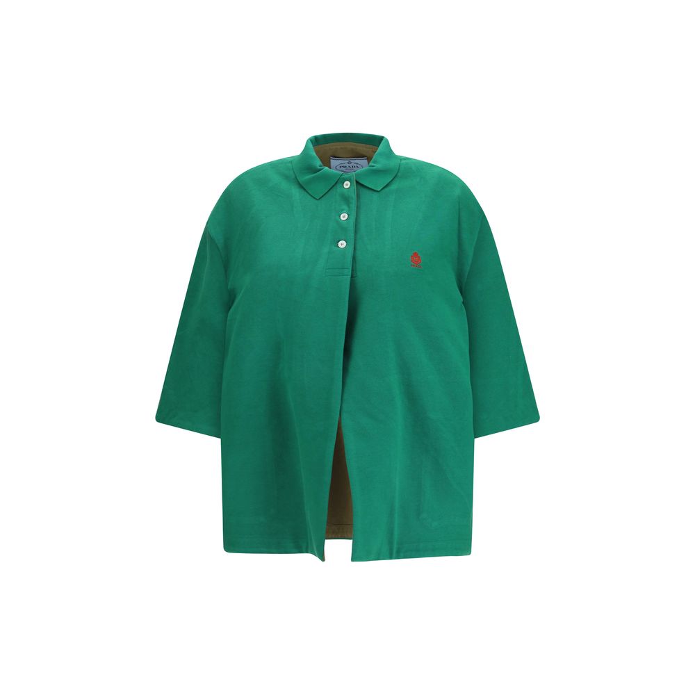 Prada Zweifarbige Bikerjacke aus Polyethylen