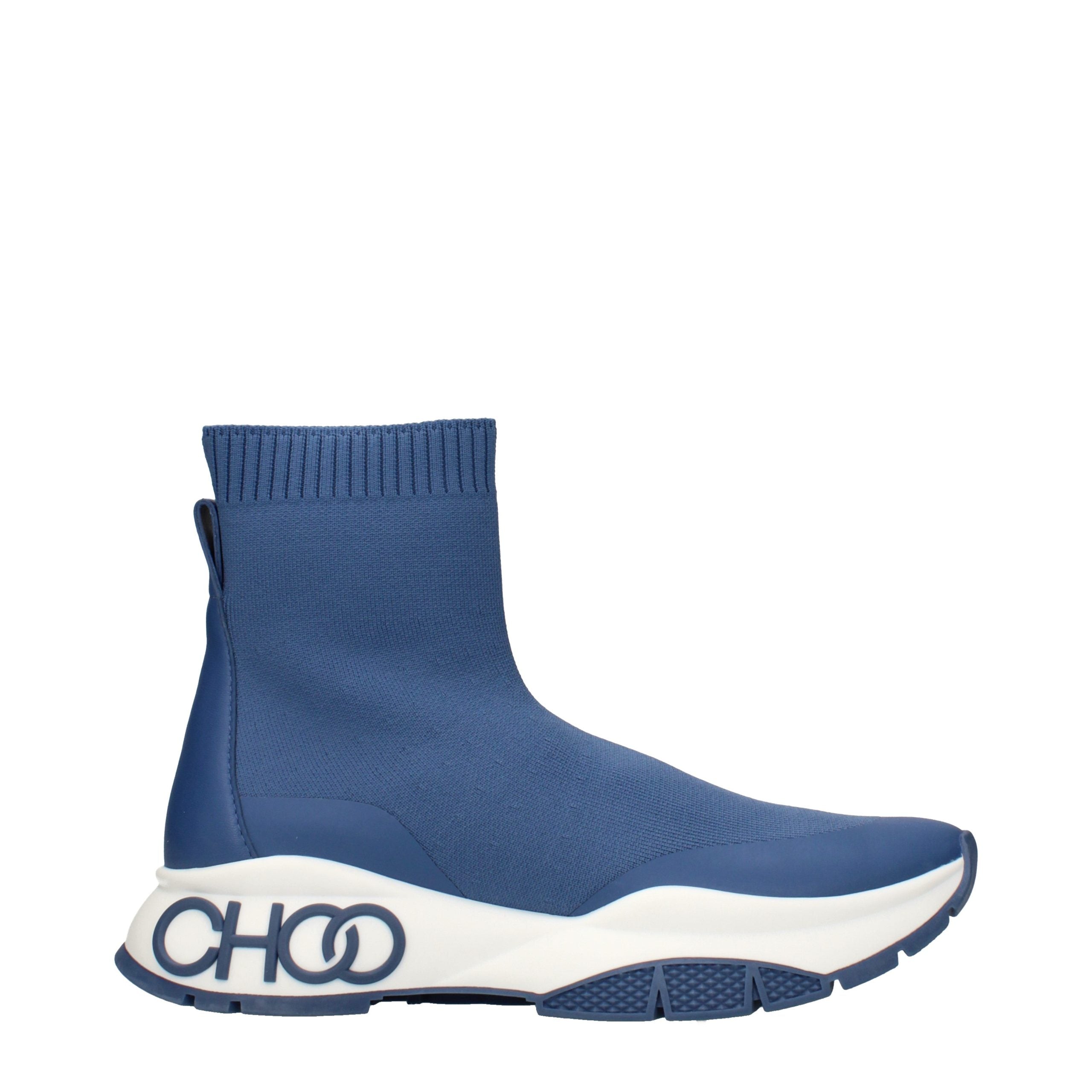 Jimmy Choo Blaue Ankle Boots aus Stoff