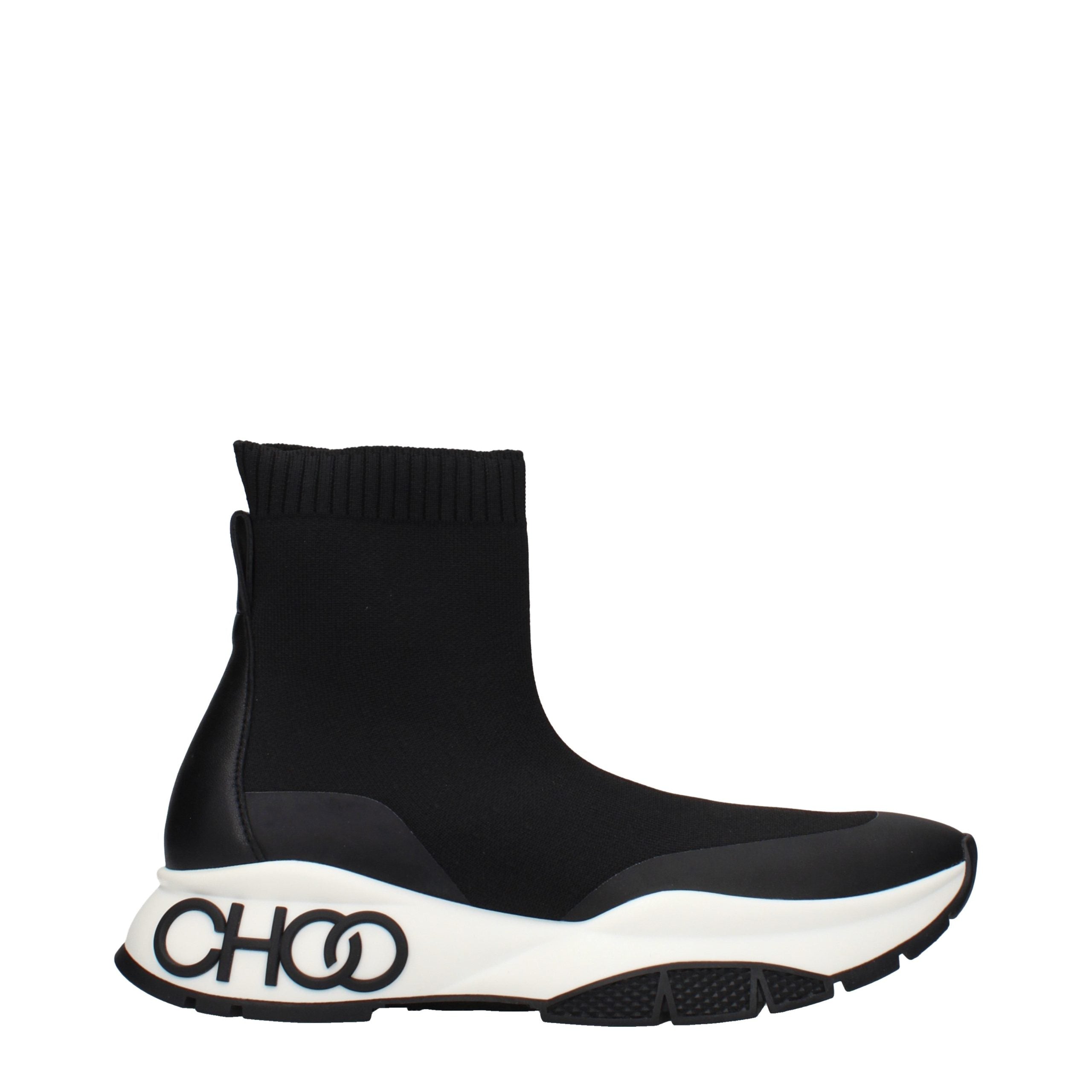 Jimmy Choo Schwarze Stiefeletten aus Stoff