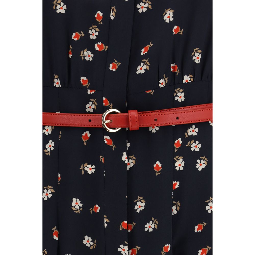 Max Mara Blaues Freizeitkleid aus Acetat