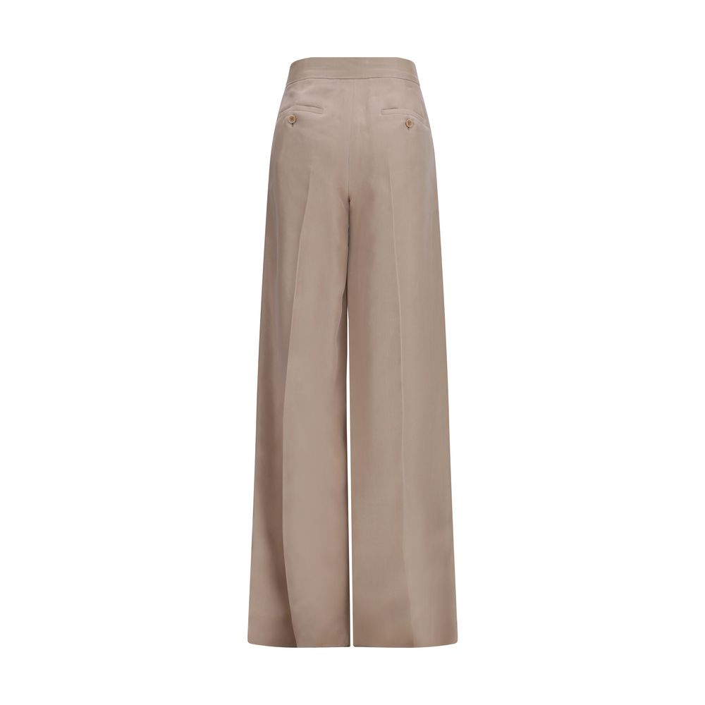 Max Mara Beige Seidenhose