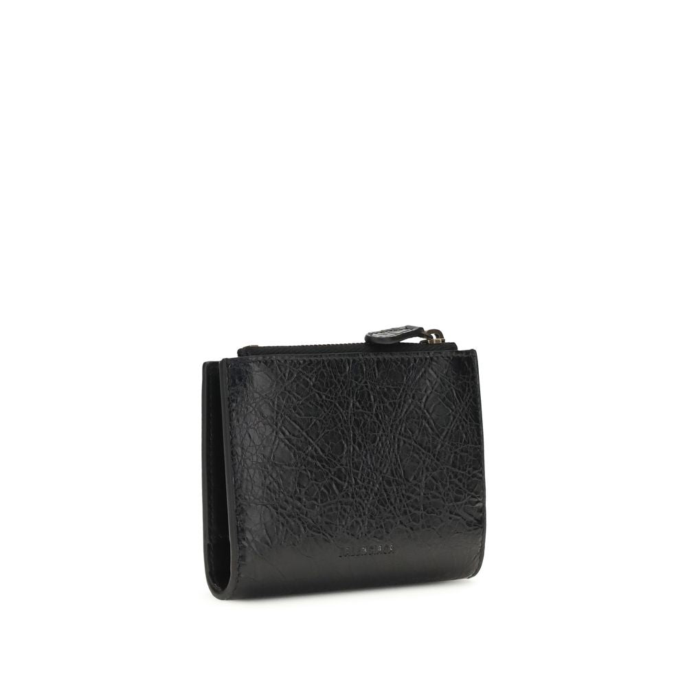 Balenciaga Schwarzes Lamm Ovis Aries Aries Portemonnaie