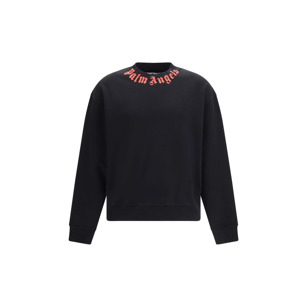 Palm Angels Schwarzer Baumwoll-Sweatshirt