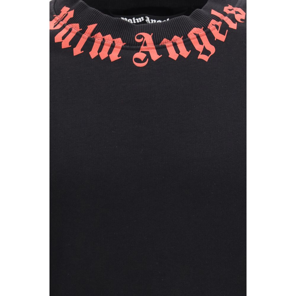 Palm Angels Schwarzer Baumwoll-Sweatshirt