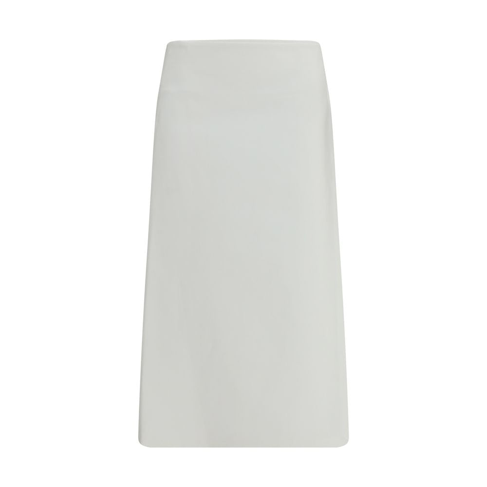 RIER Weißrock aus Baumwolle in Midi-Länge