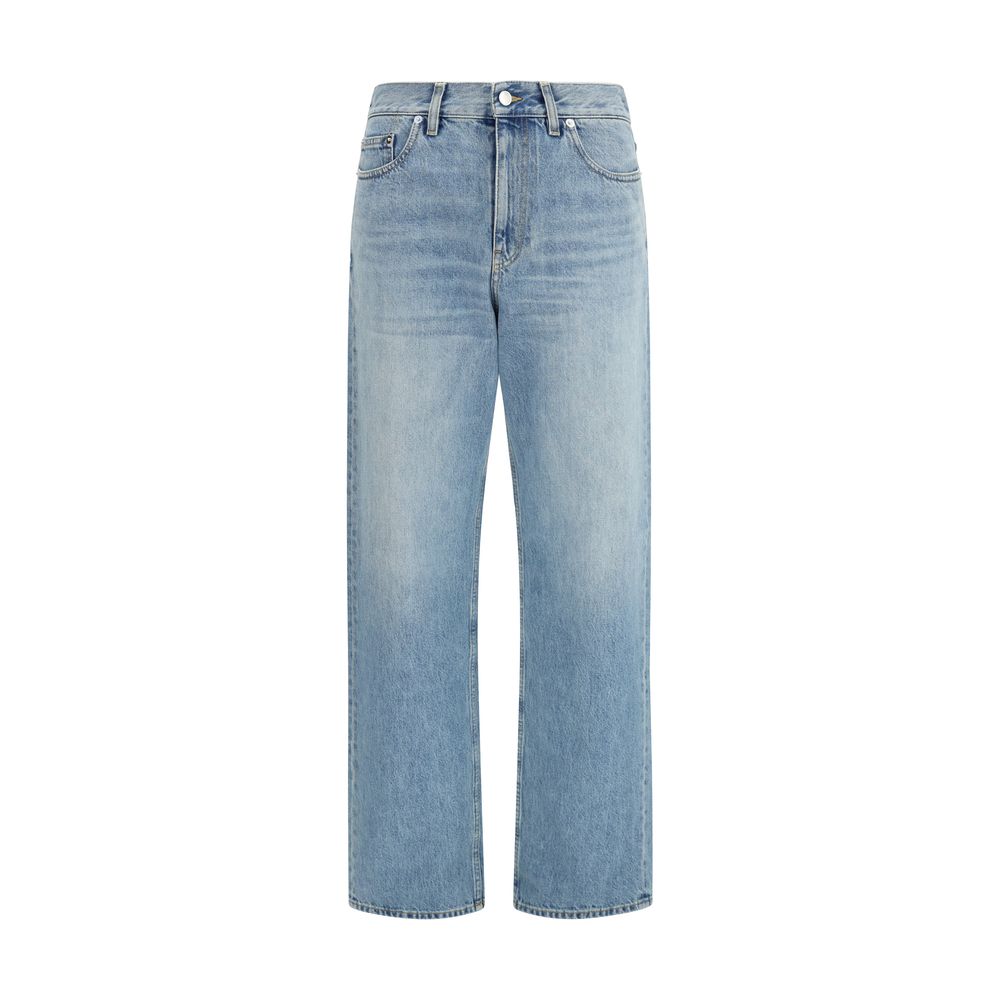 Gucci Blaue Jeans aus Baumwolle im geraden Schnitt
