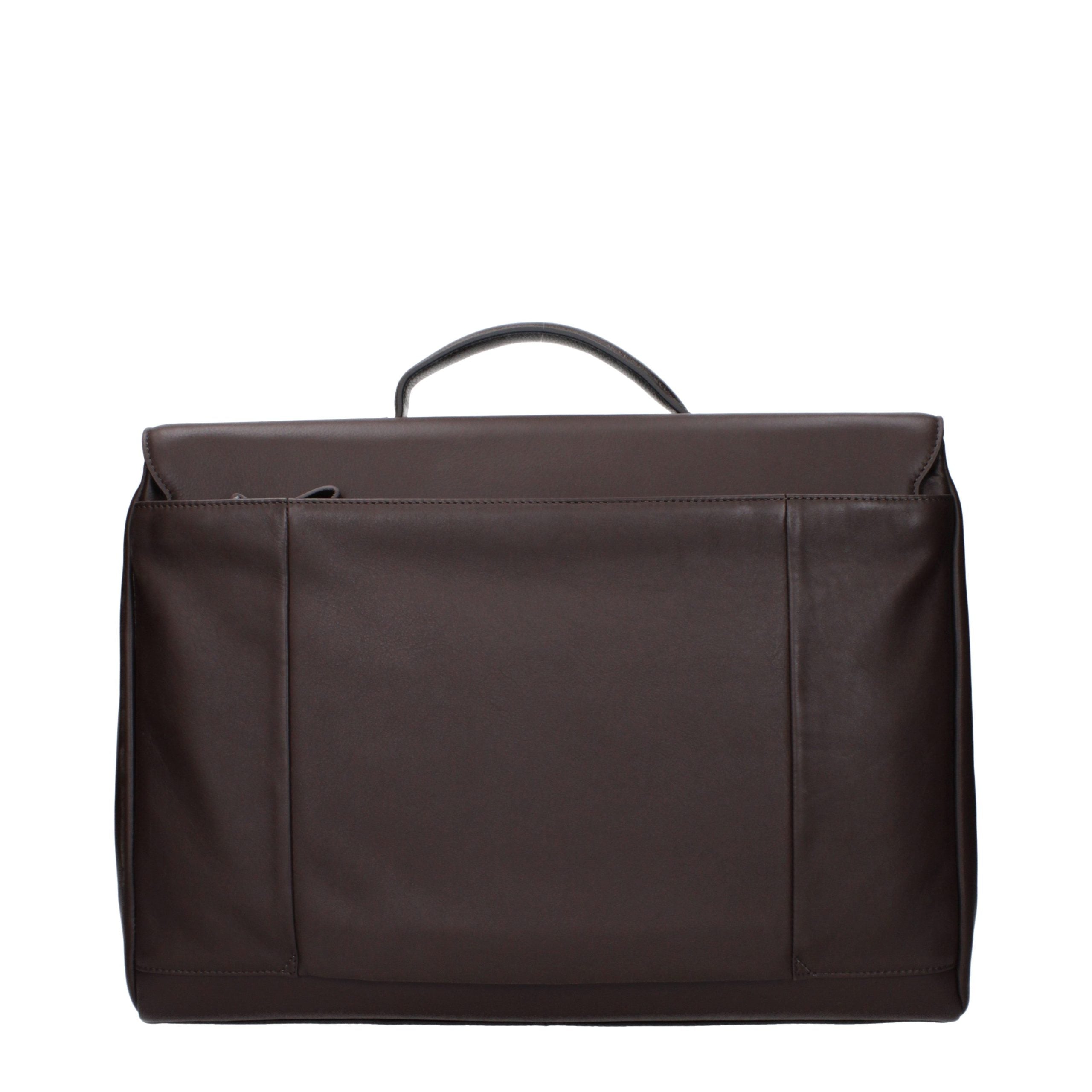 Piquadro Braune Leder Aktentasche für Business und Laptop
