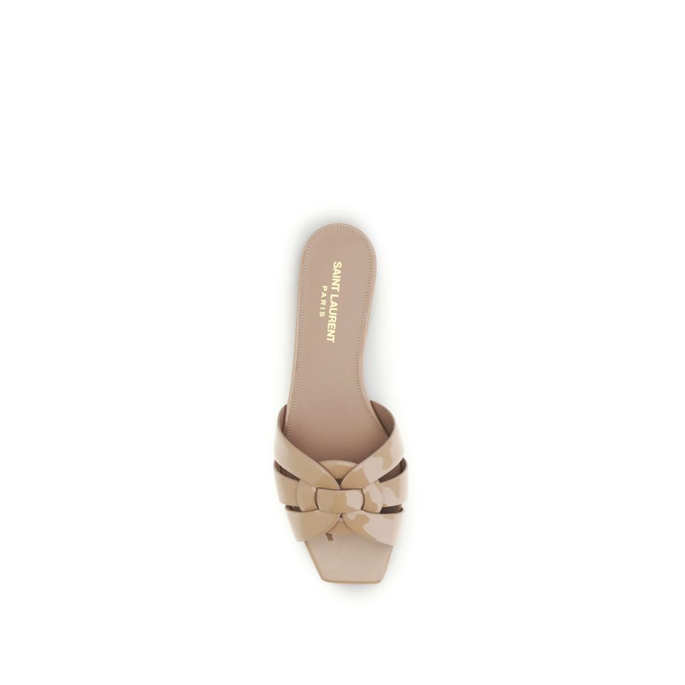 Saint Laurent Multicolor Calf Leather Bos Taurus Sandalen