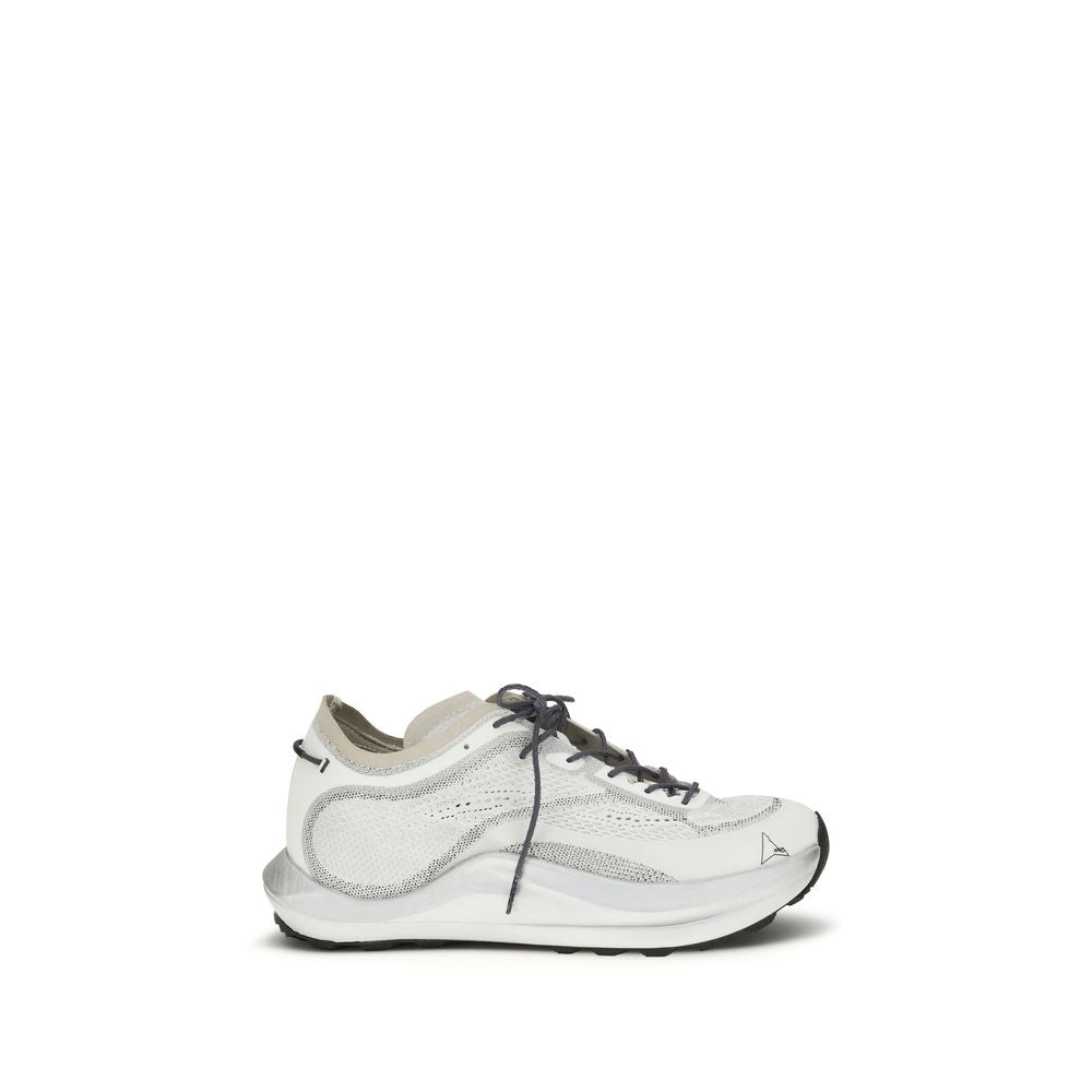 ROA Weiße Stoff-Sneaker im Athletic-Look