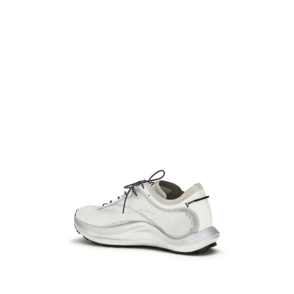 ROA Weiße Stoff-Sneaker im Athletic-Look