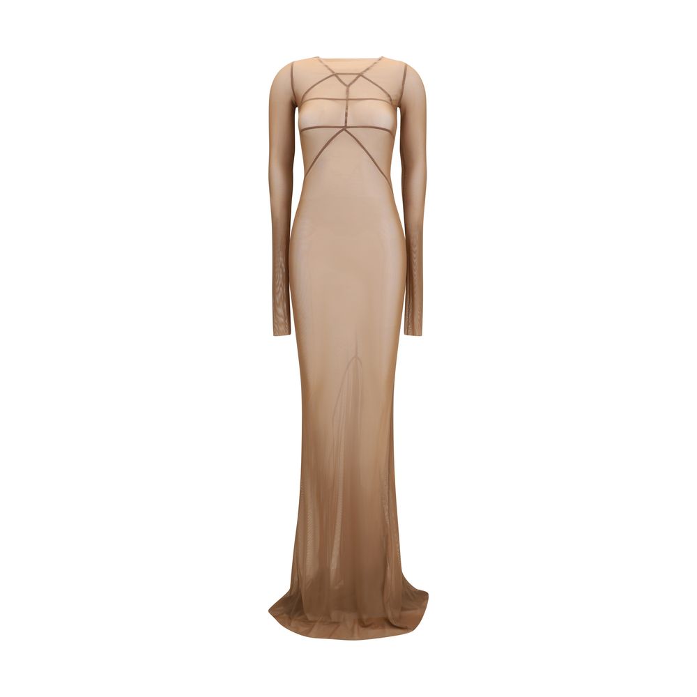 Rick Owens Braunes Polyamid Freizeitkleid
