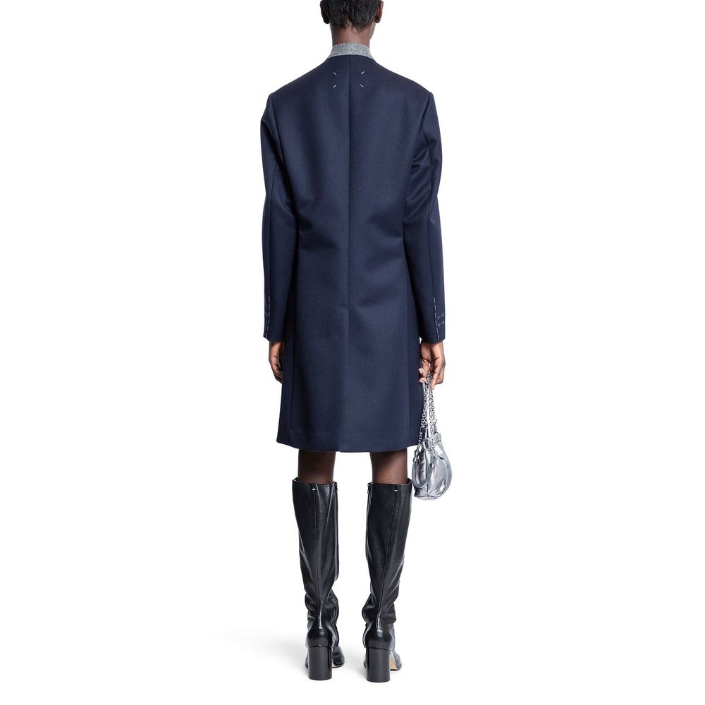 Maison Margiela Blauer Wollmantel