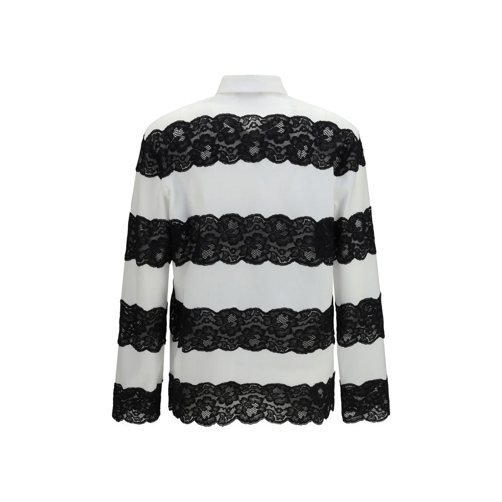 Dolce & Gabbana Weißes Poloshirt aus Baumwolle
