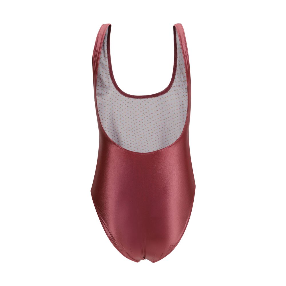 Kristina Ti Bordeaux Polyamid-Badeanzug