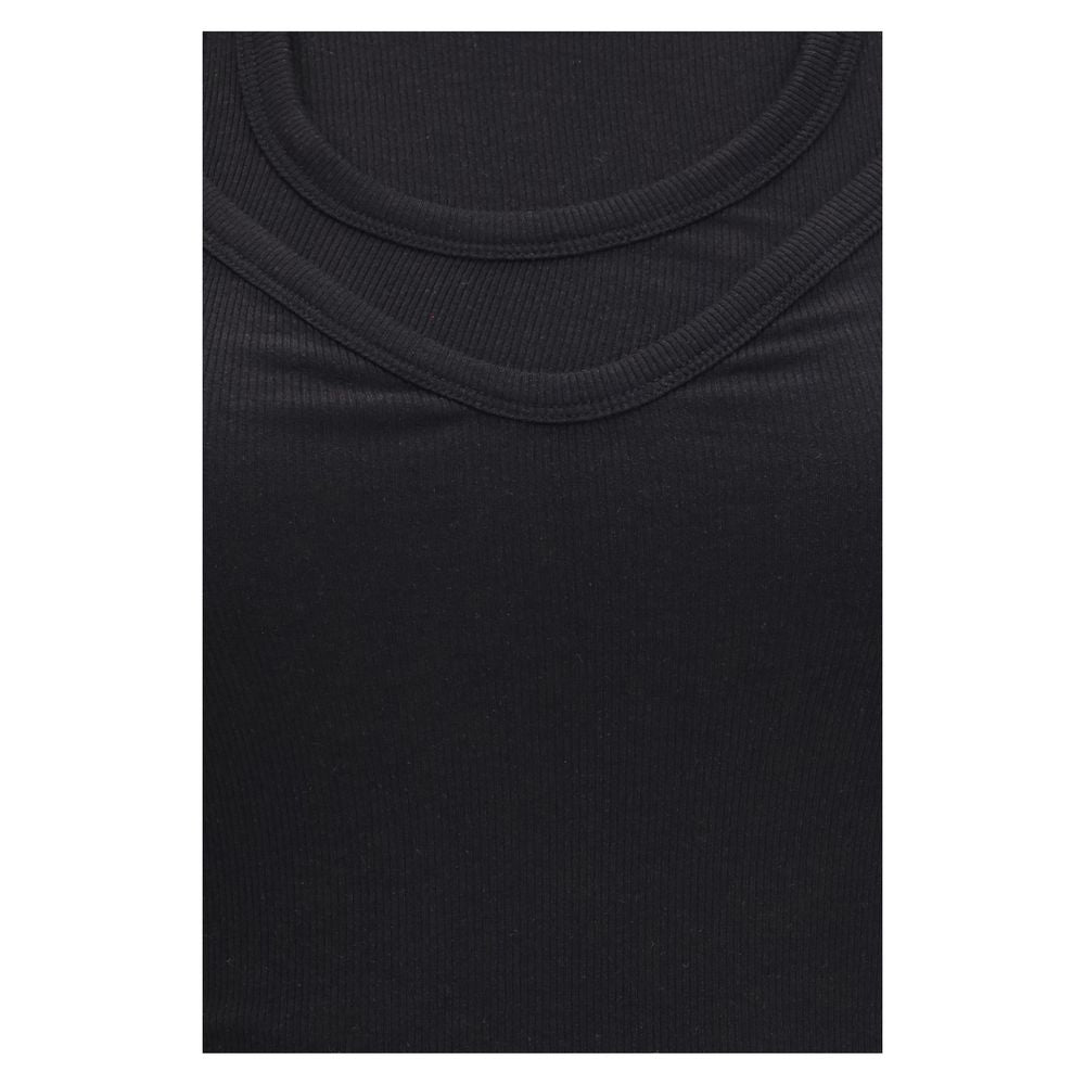 ALAINPAUL Schwarze Lyocell-Tanktops