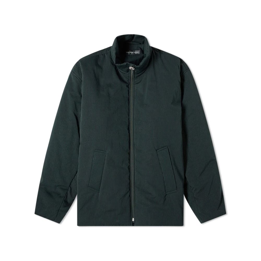 Balenciaga Schwarze Baumwolljacke in voller Länge
