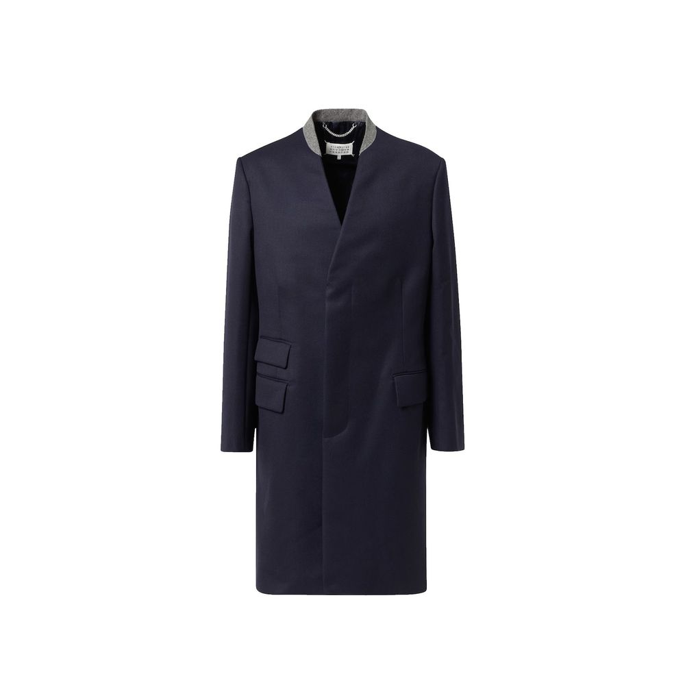 Maison Margiela Blauer Wollmantel