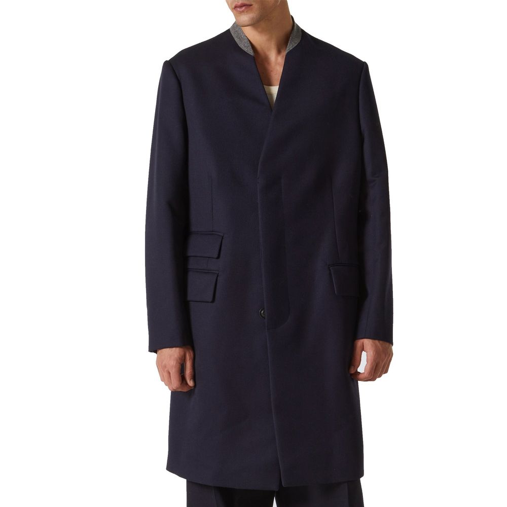 Maison Margiela Blauer Wollmantel