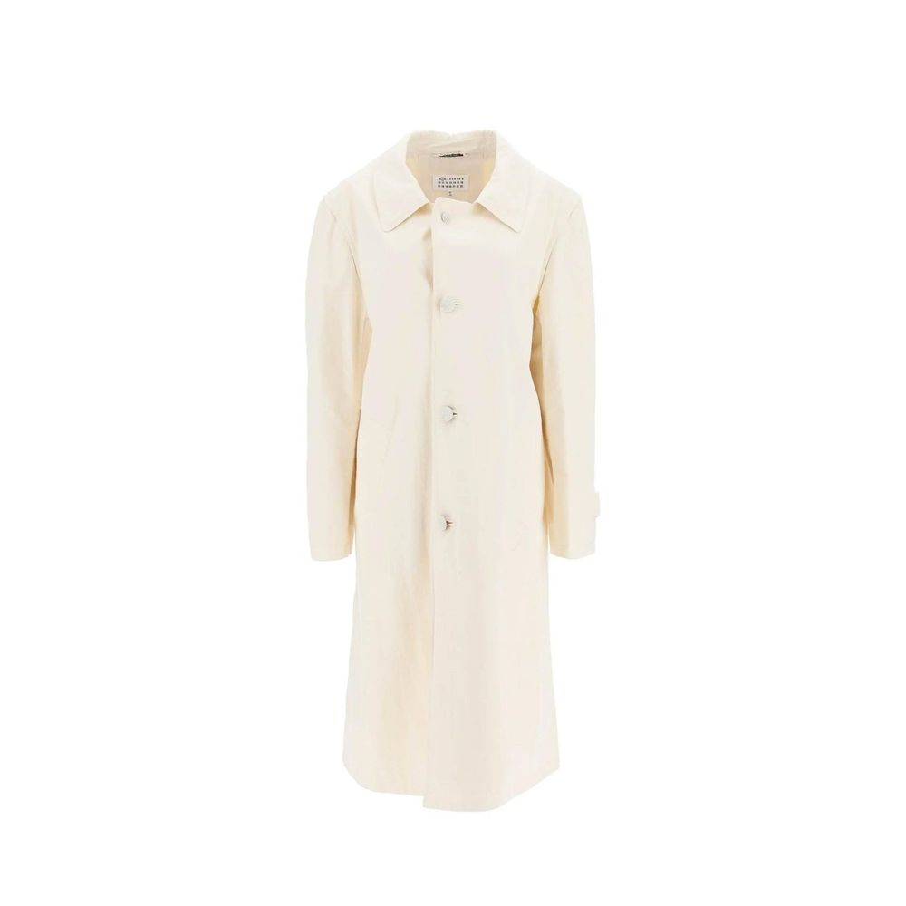 Maison Margiela Weißer Baumwollmantel