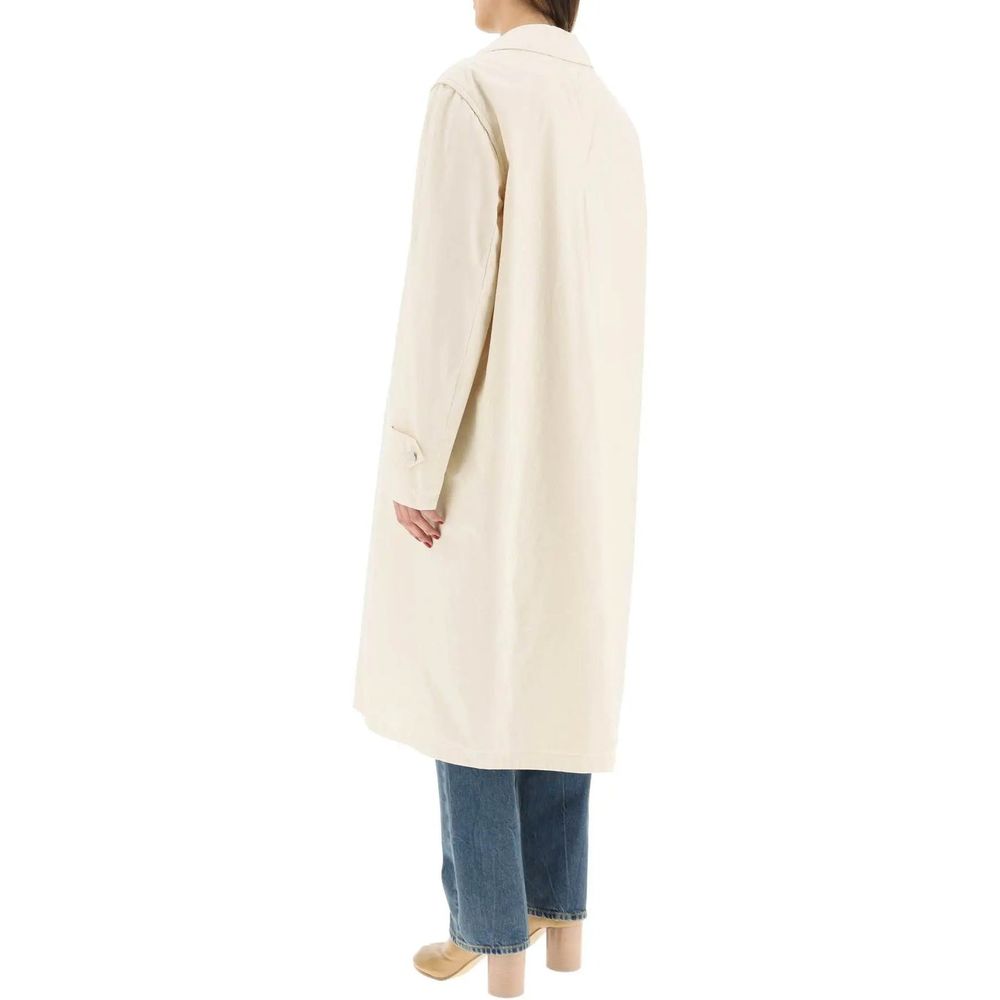 Maison Margiela Weißer Baumwollmantel