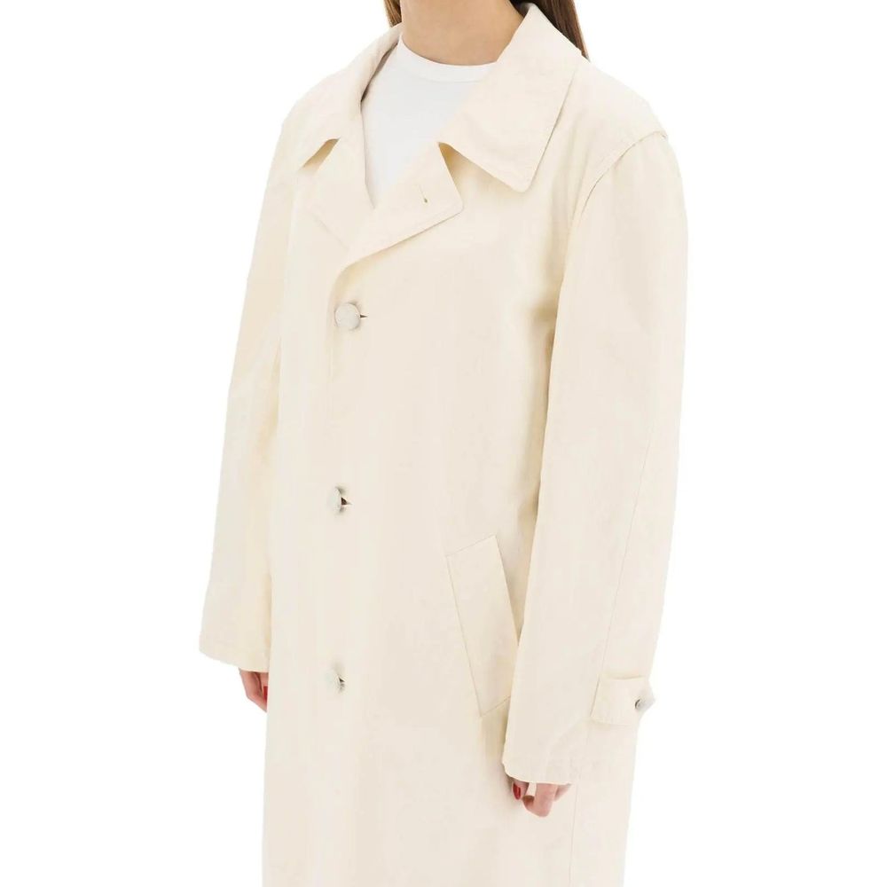 Maison Margiela Weißer Baumwollmantel