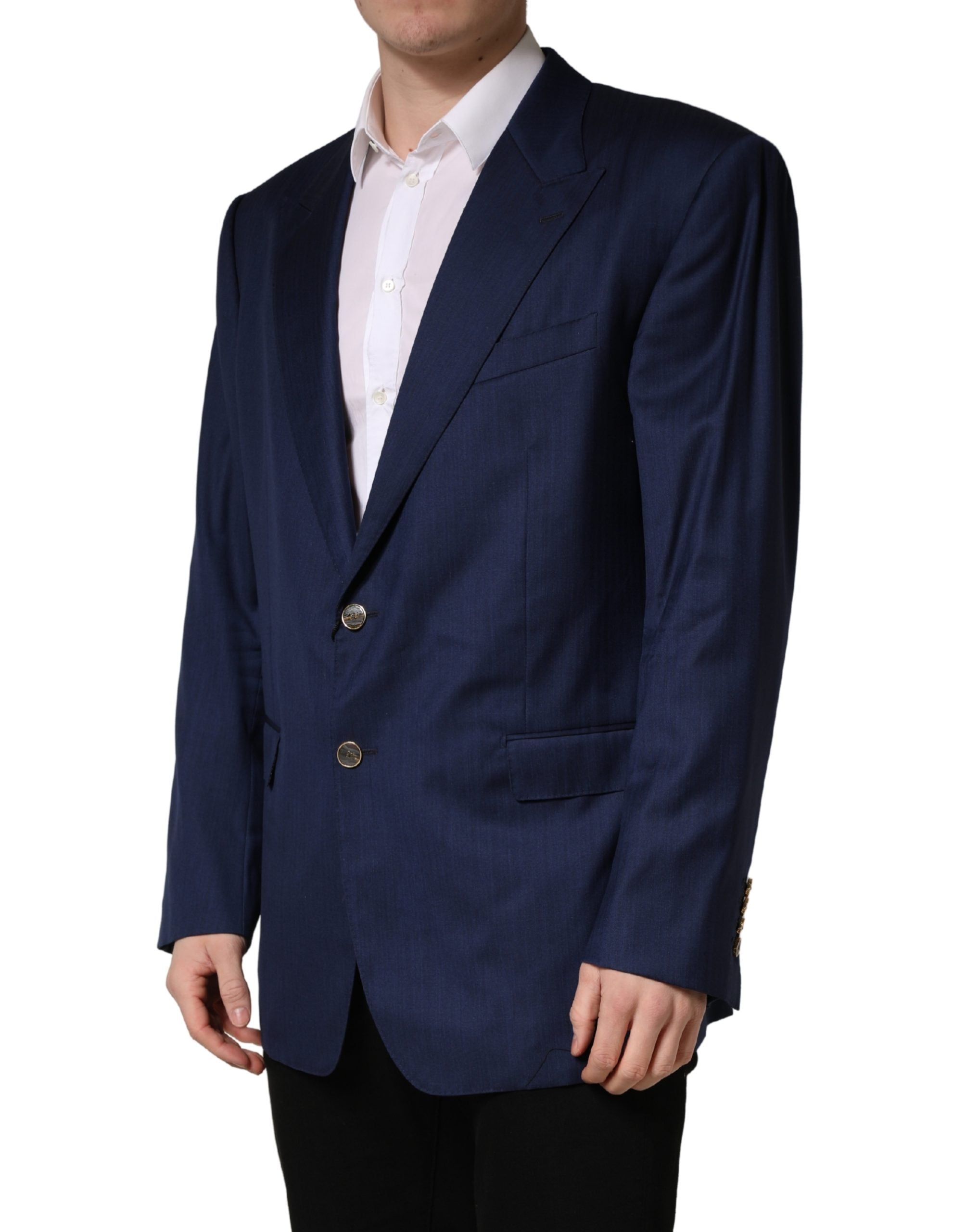 Dolce & Gabbana Blauer Sakko mit 2 Knöpfen