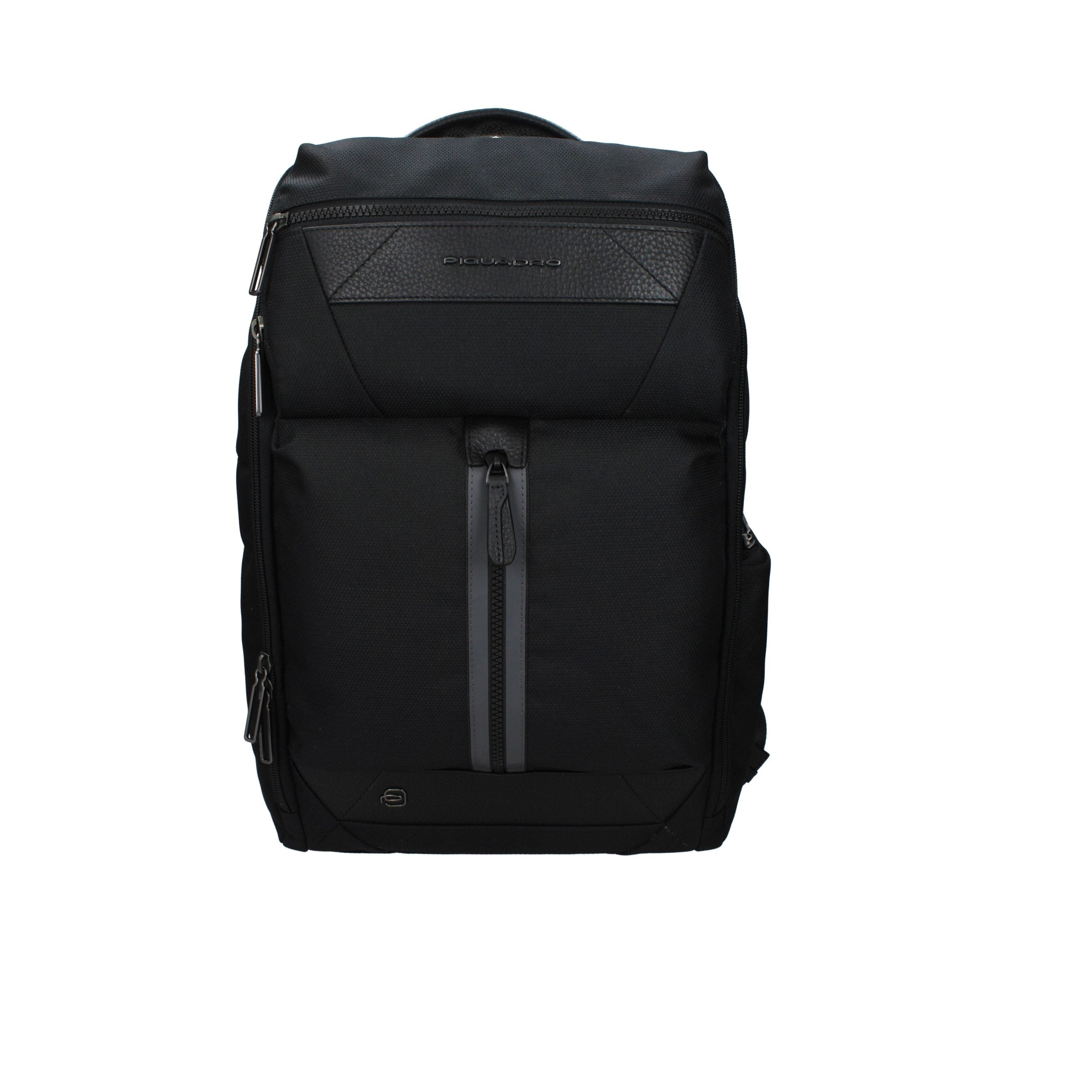 Piquadro Schwarzer Rucksack aus Stoff