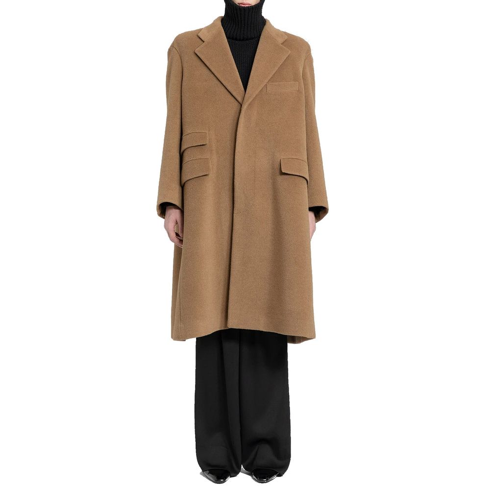 Saint Laurent Brauner Wollmantel