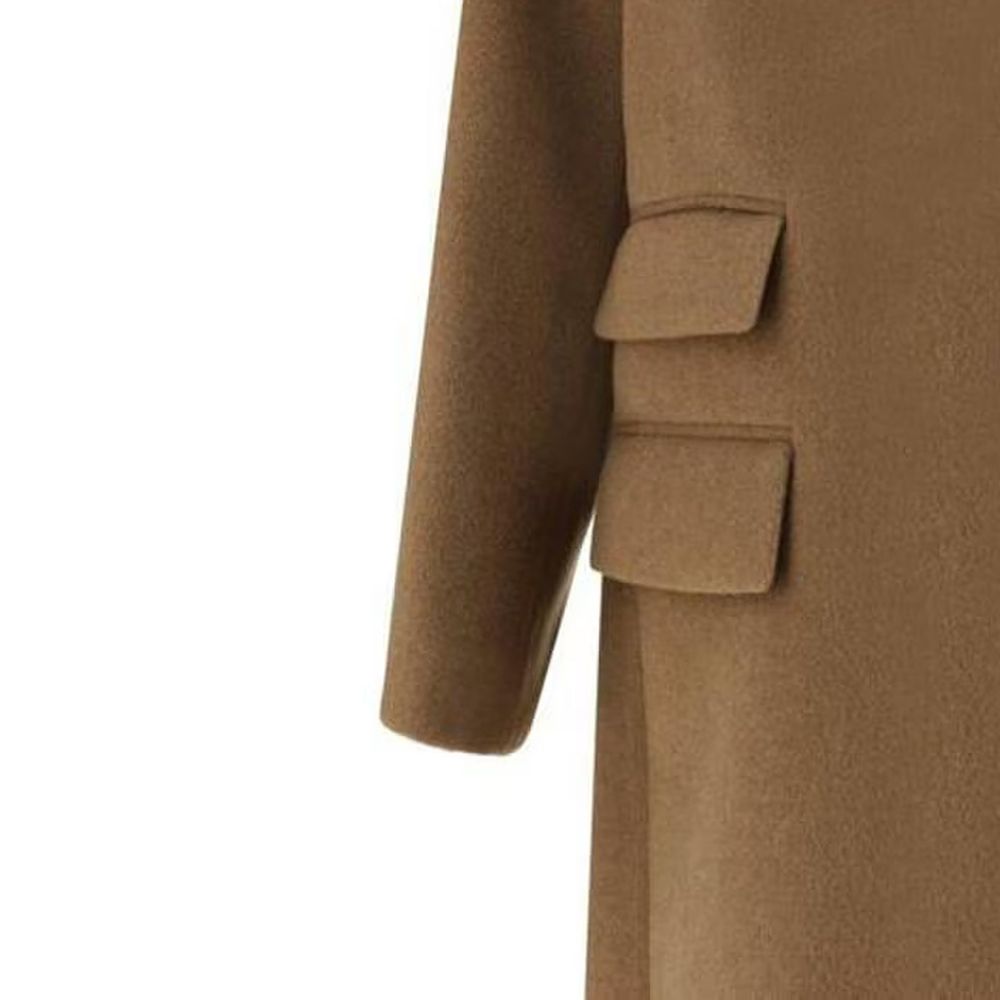 Saint Laurent Brauner Wollmantel