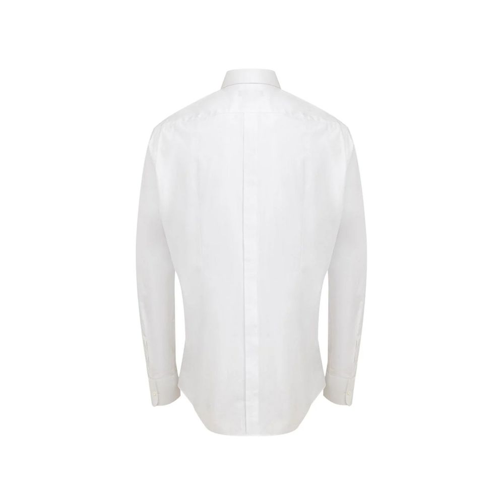 Dolce & Gabbana Weißes Baumwollkleidhemd