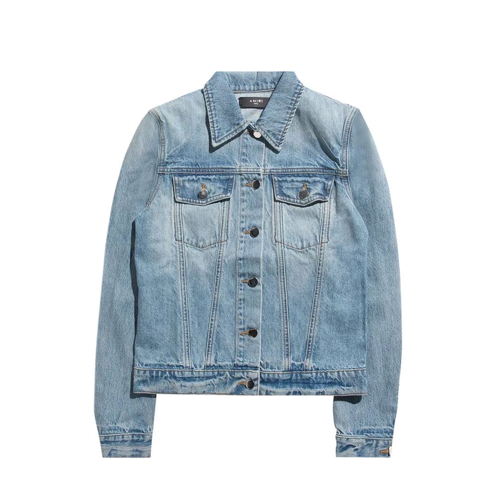 Amiri Blaue Jeansjacke aus Baumwolle