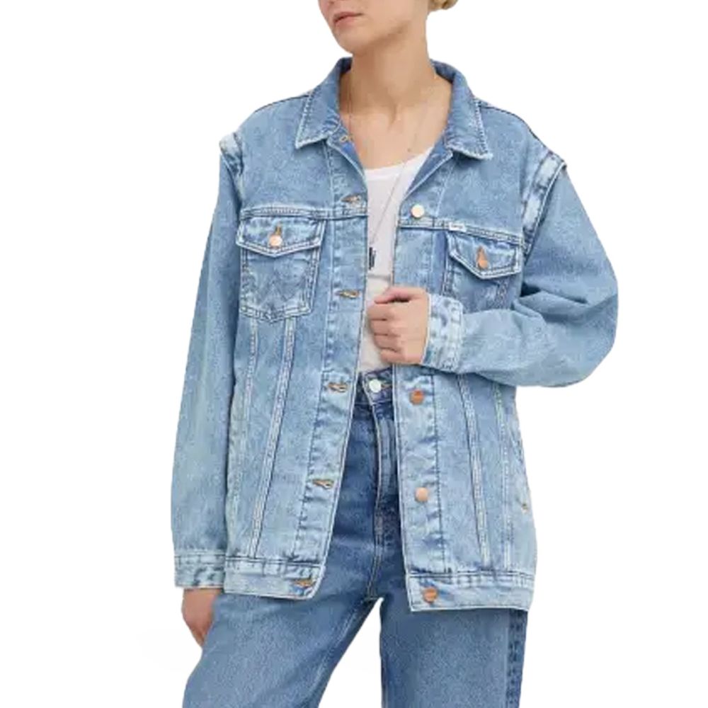 Amiri Blaue Jeansjacke aus Baumwolle