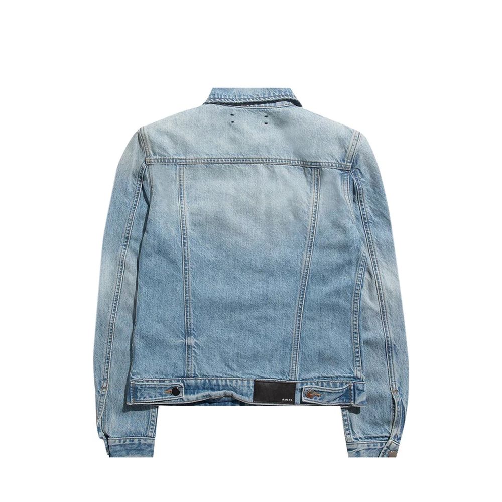 Amiri Blaue Jeansjacke aus Baumwolle