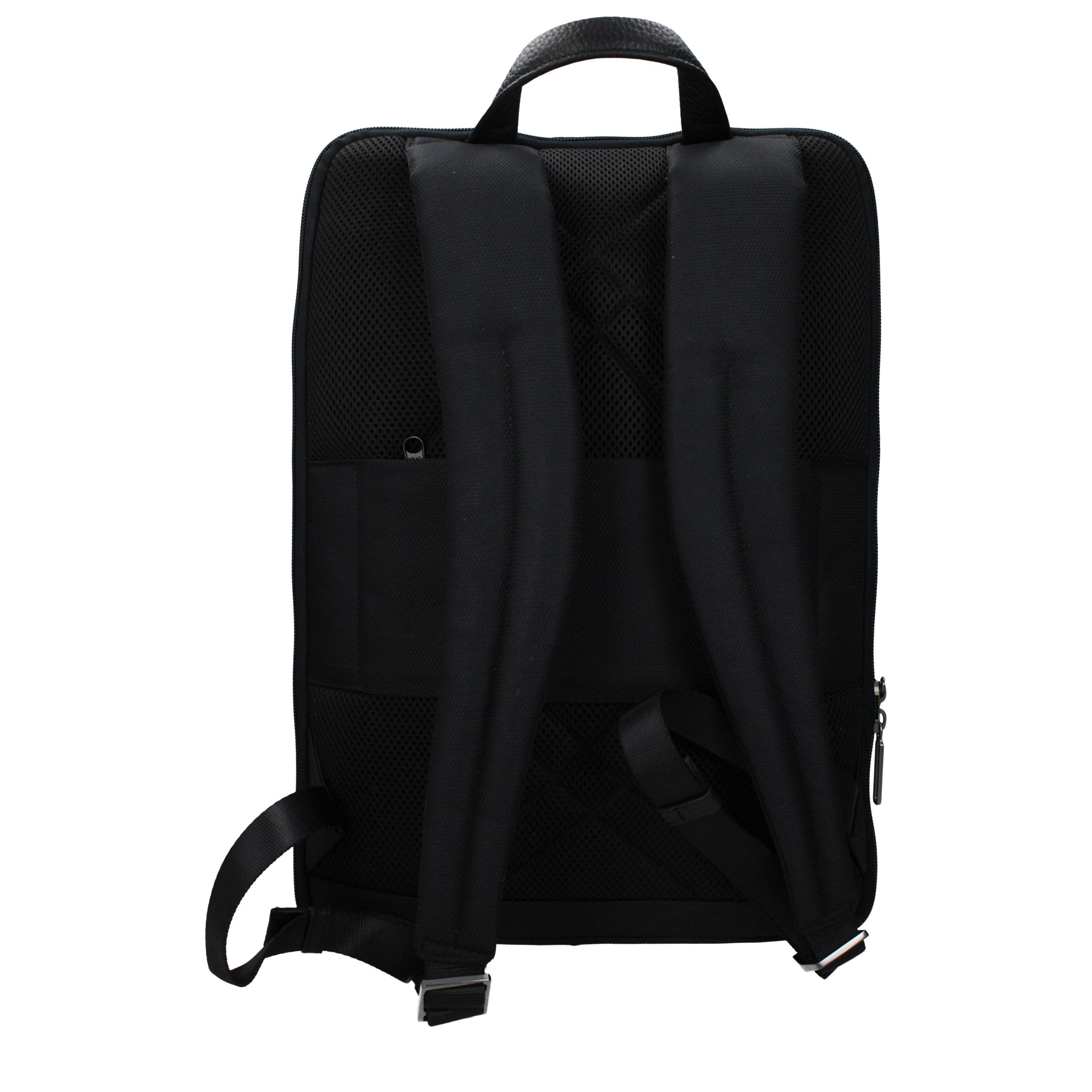 Piquadro Schwarzer Rucksack aus Stoff
