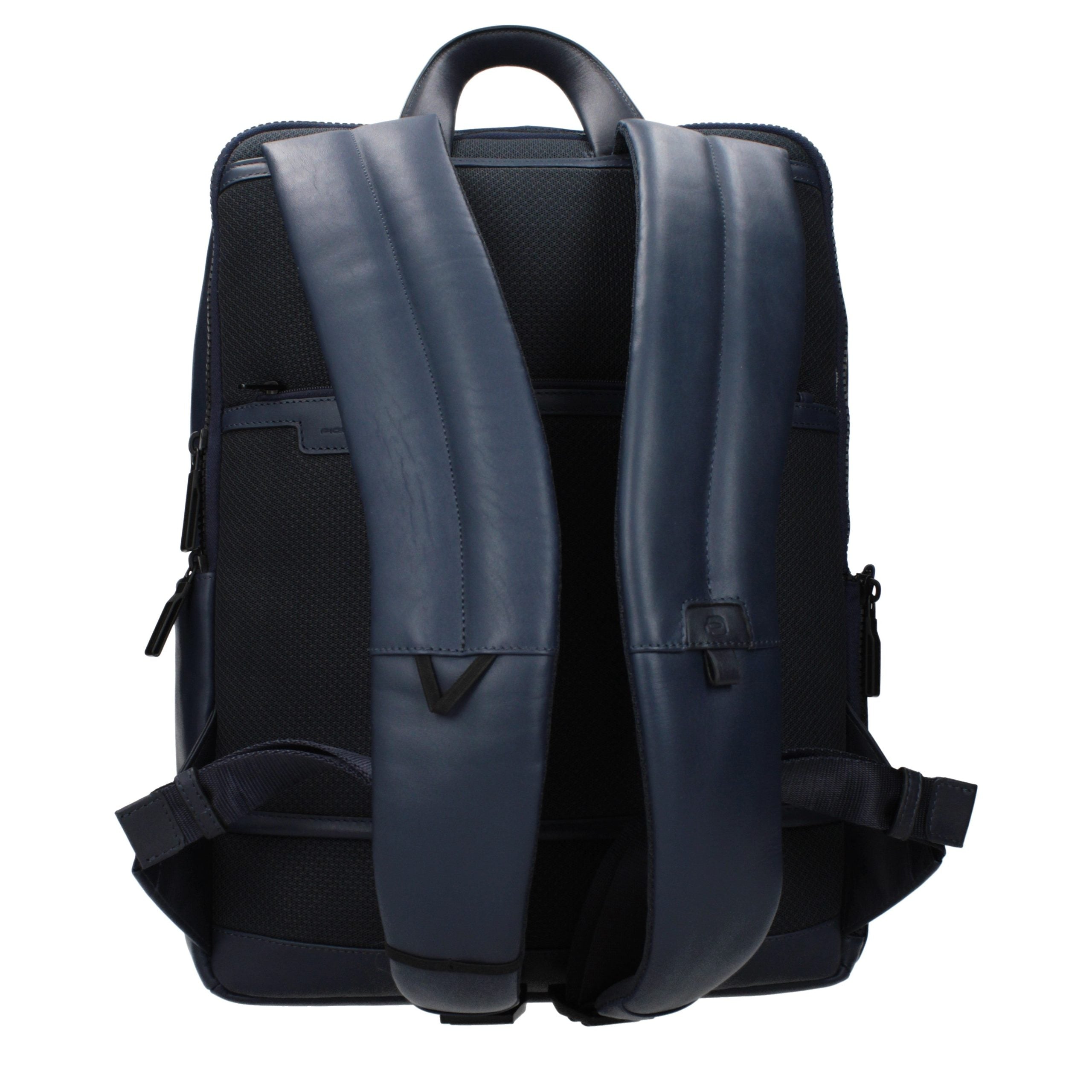 Piquadro Blauer Lederrucksack