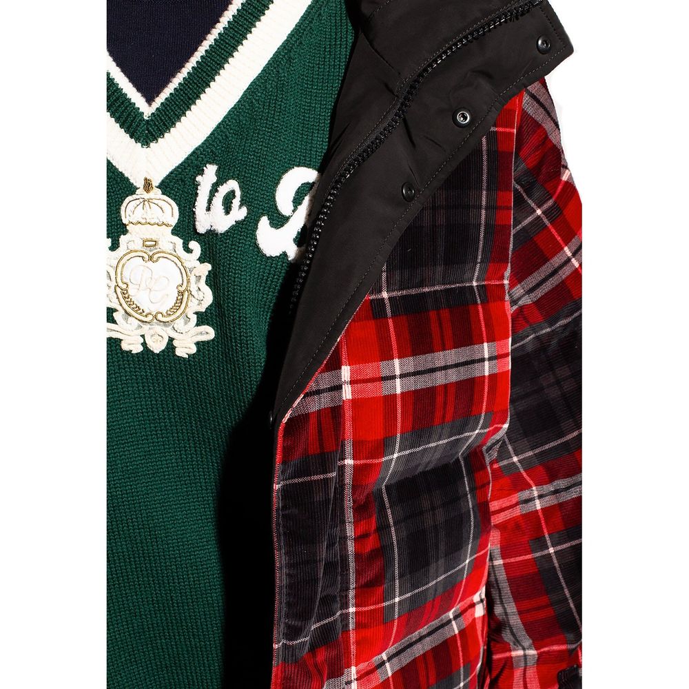 Dolce & Gabbana Schwarzer Bomber aus Baumwolle