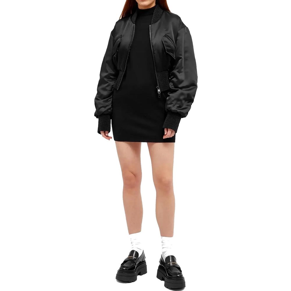 Dolce & Gabbana Schwarzer Bomber aus Acetat