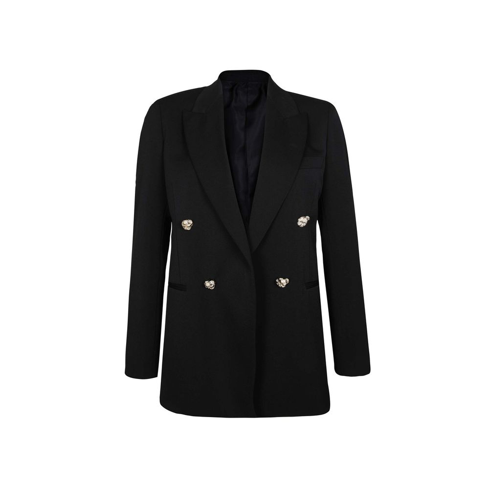 Lanvin Schwarzer Blazer aus reiner Schurwolle