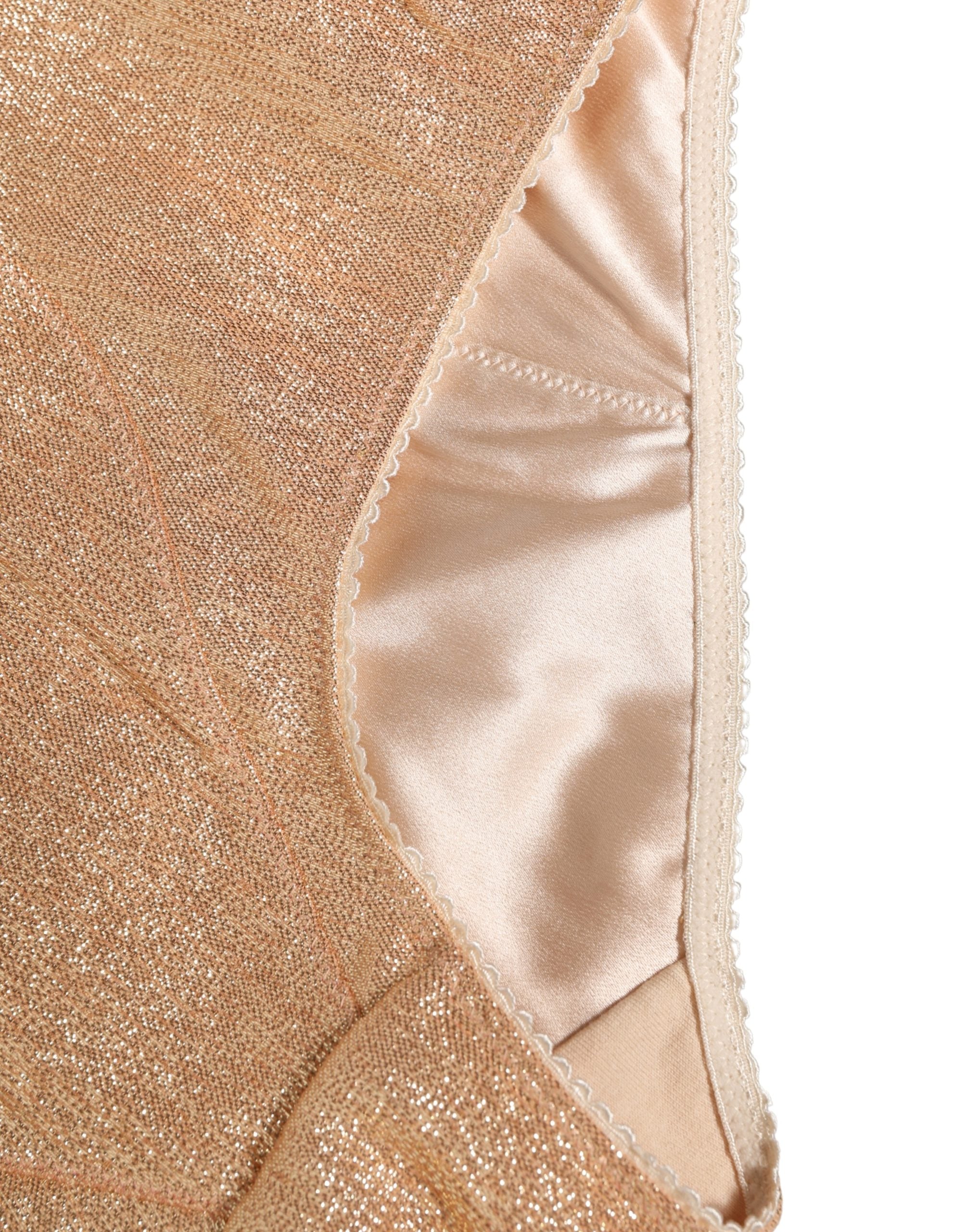 Dolce & Gabbana Beige Seidenmischung High Waist Miederhose Unterwäsche