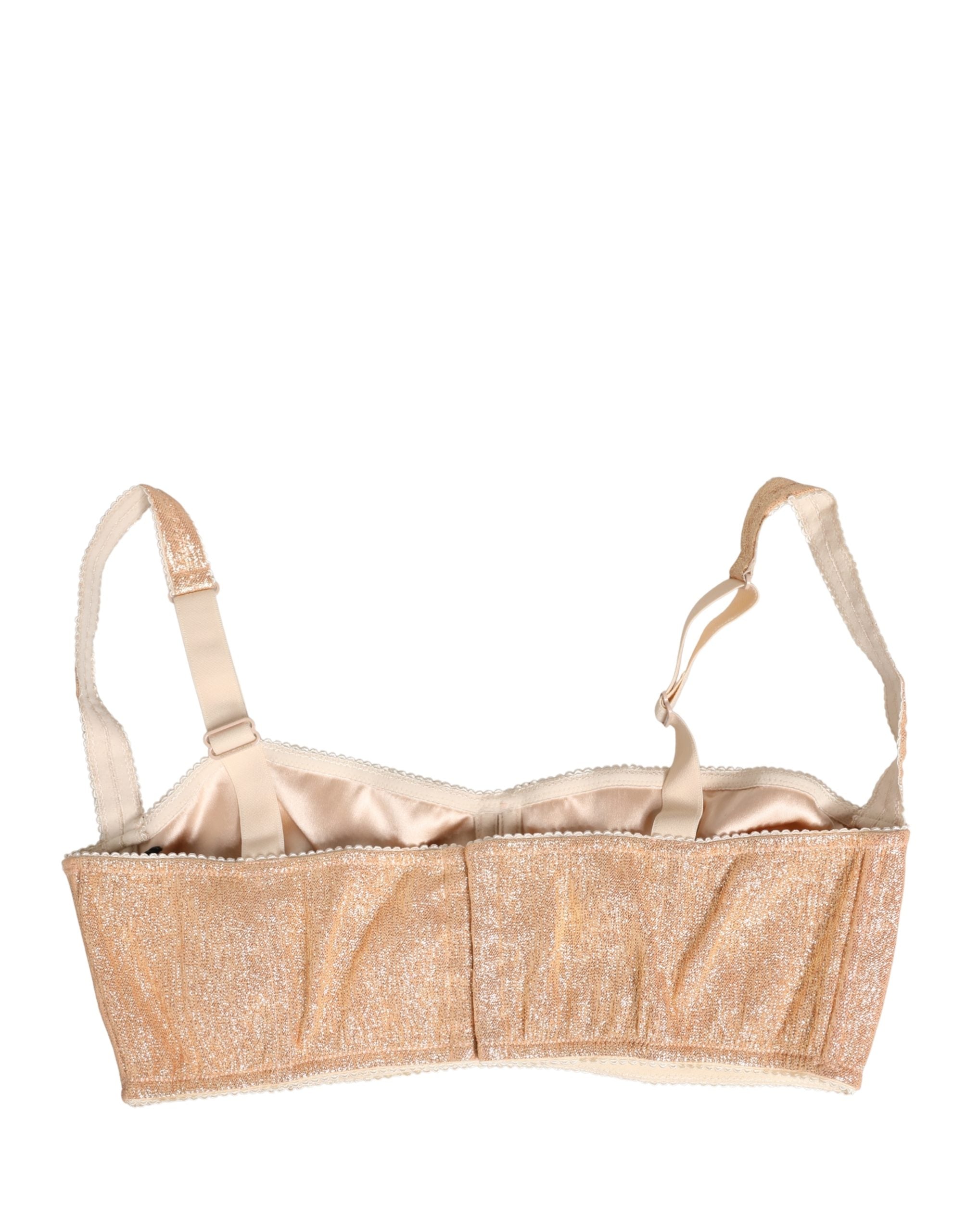 Dolce & Gabbana Beige Halbgepolsterter Bügel-Balkonett-BH
