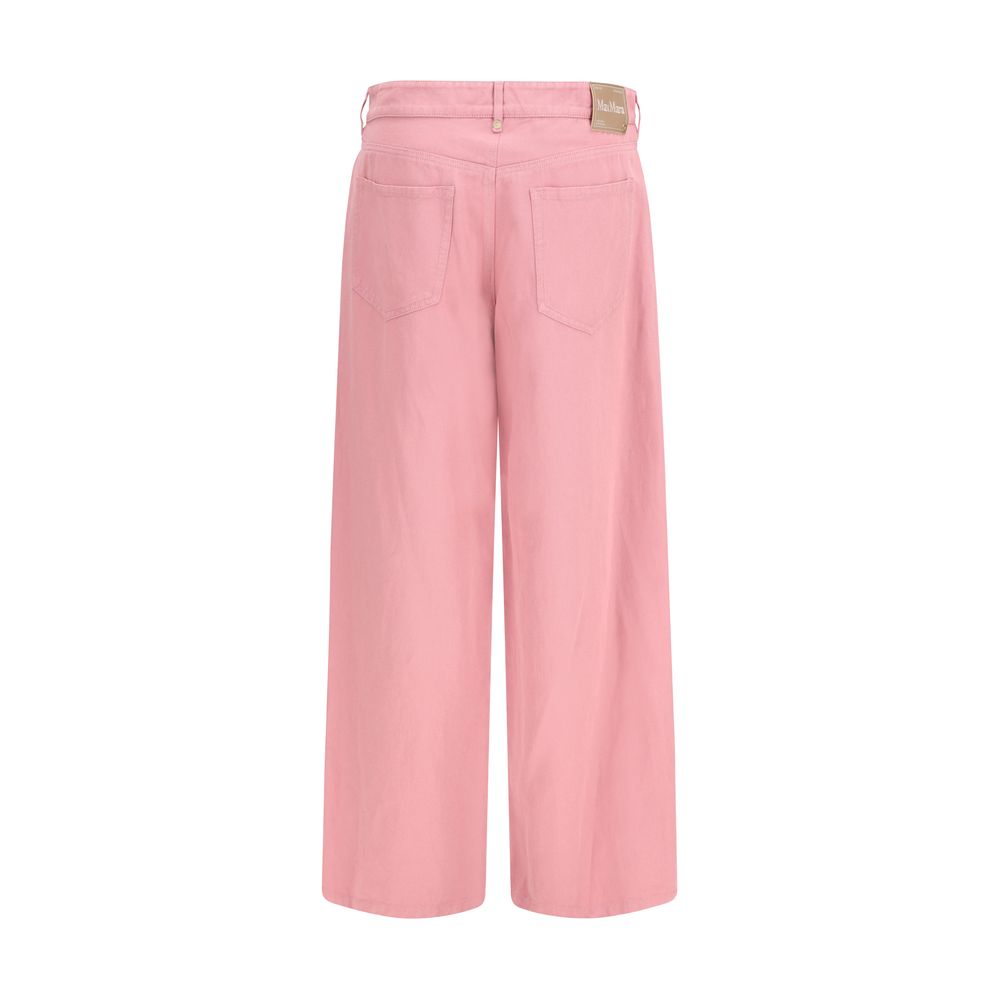 'S Max Mara Mehrfarbige Baumwoll-Freizeithose