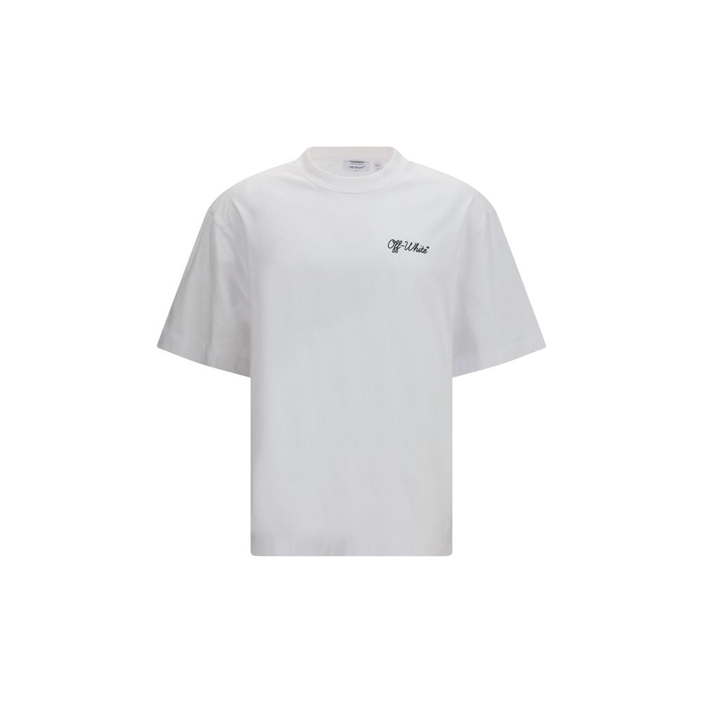 Off-White Weißes Baumwoll-T-Shirt