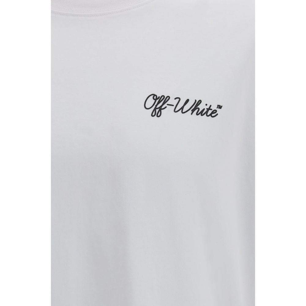 Off-White Weißes Baumwoll-T-Shirt