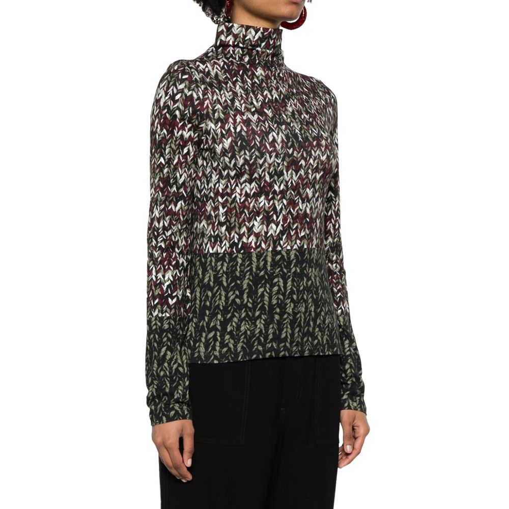 Loewe Zweifarbige Baumwoll-Langarmshirt