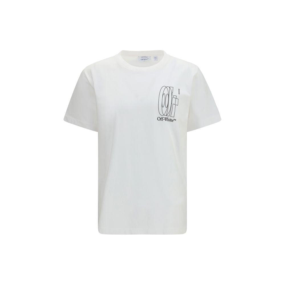 Off-White Weißes Baumwoll-T-Shirt