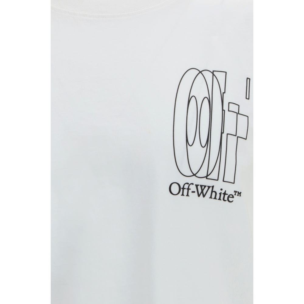 Off-White Weißes Baumwoll-T-Shirt