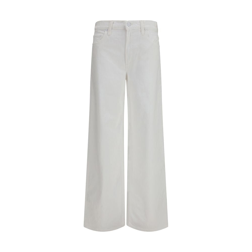 Mother Denim Weiße Baumwoll-Jeans Denim