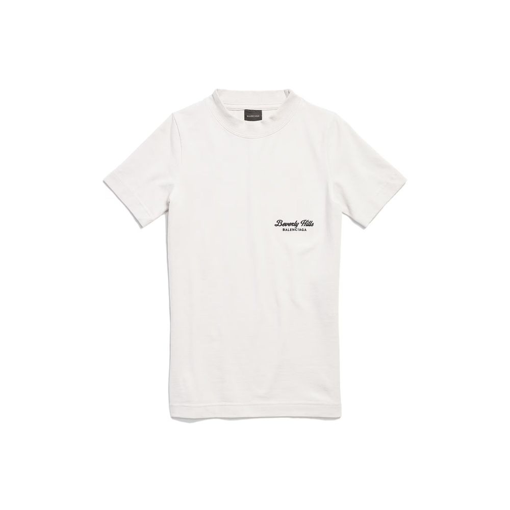 Balenciaga Weißes Baumwoll-T-Shirt
