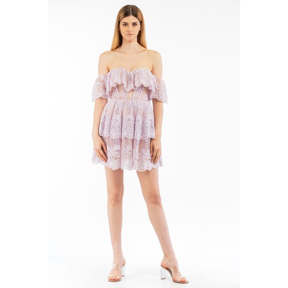 Elisabetta Franchi Hellblaues Polyamid-Freizeitkleid